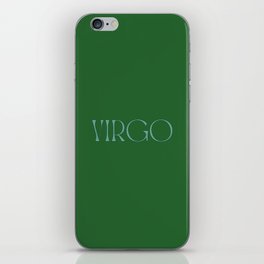 Pine Green Virgo Energy iPhone Skin