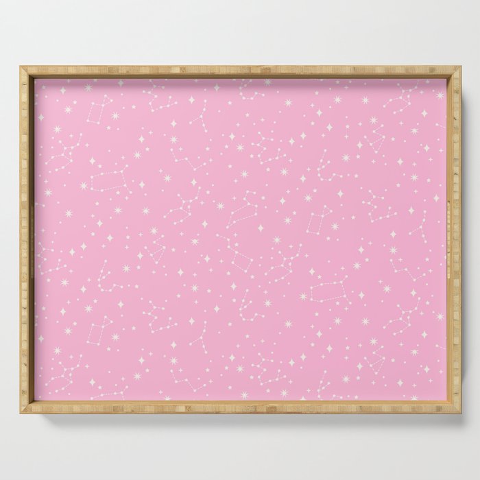 Pink Constellations Serving Tray