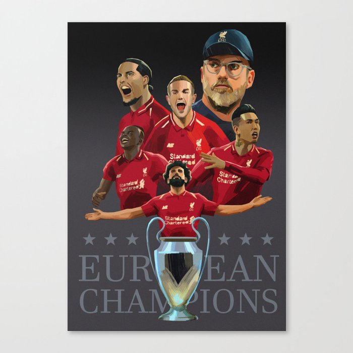 Liverpool Champions of Europe Canvas