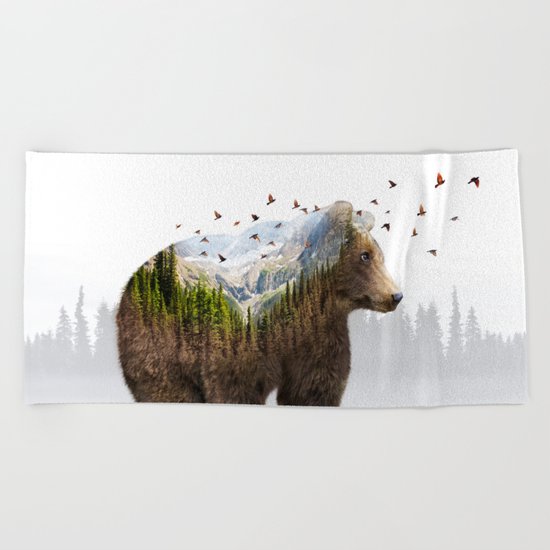 Wild I Shall Stay | Bear Beach Towel