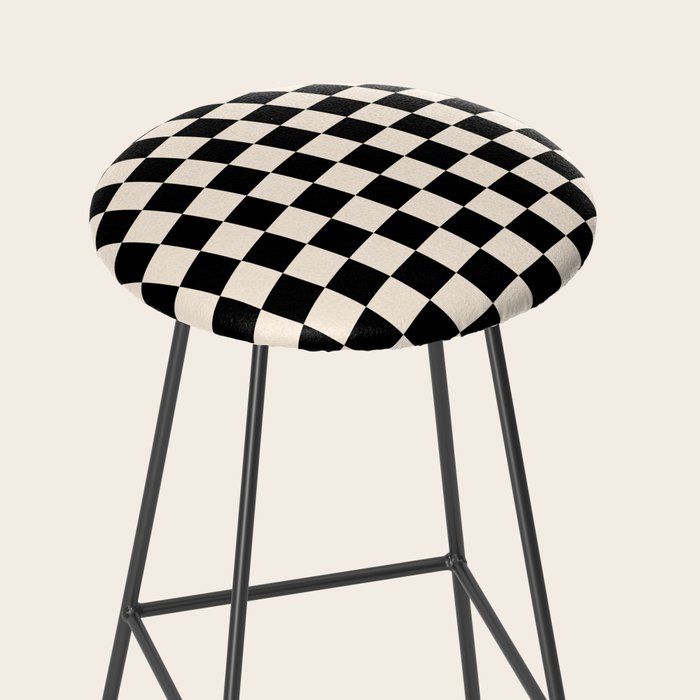 Black and white hotsell checkered bar stools