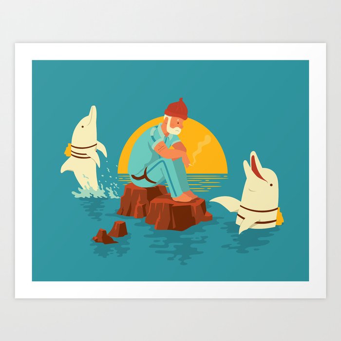 Sonnofabitch, I'm sick of these dolphins Art Print