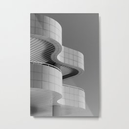 Getty Exterior No.1 Metal Print | Black and White, Photo, Architecture 