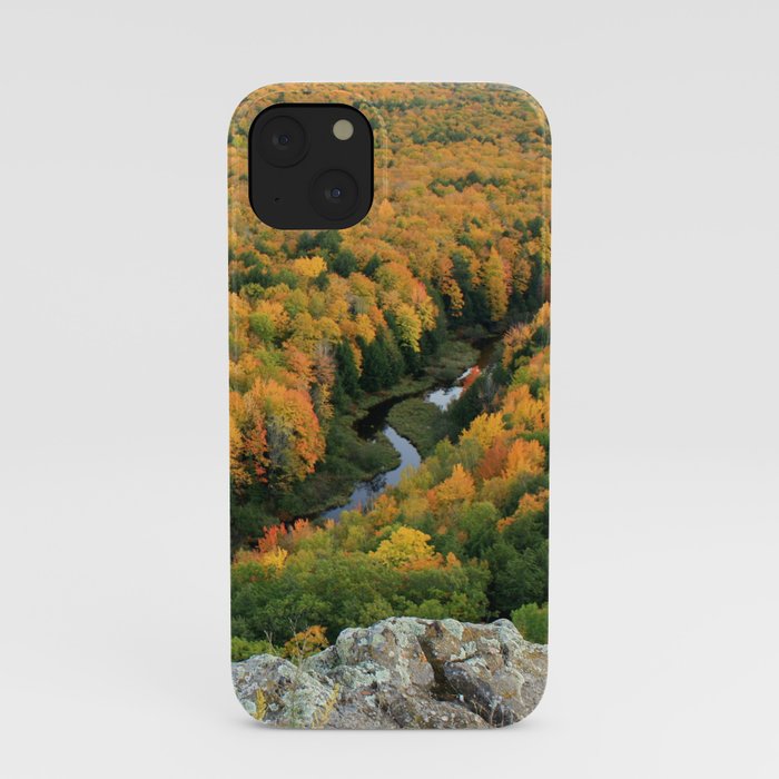 Autumn Colors at the Carp River Valley, Porcupine Mountains State Park, Upper Peninsula, MI iPhone Case