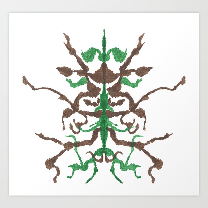The Abstract Sequoia Inkblot Art Print