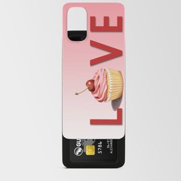 Pink Cupcake LOVE Android Card Case