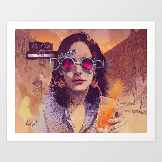 Welcome to the Fresh Doodle Art Print