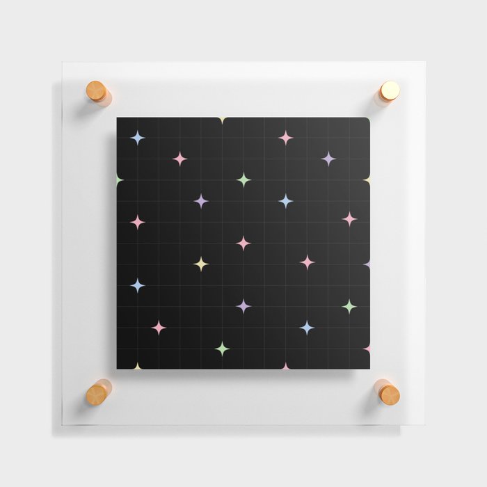 Rainbow Stardrop Floating Acrylic Print