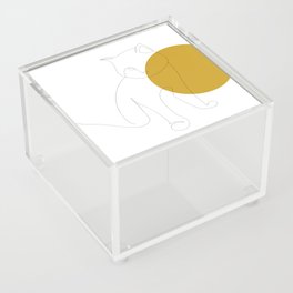 Golden Cat Acrylic Box