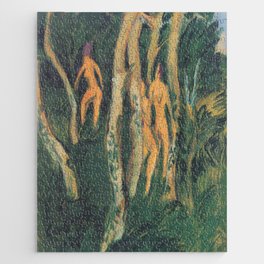 Ernst Ludwig Kirchner - Drei Akte unter Bäumen Jigsaw Puzzle