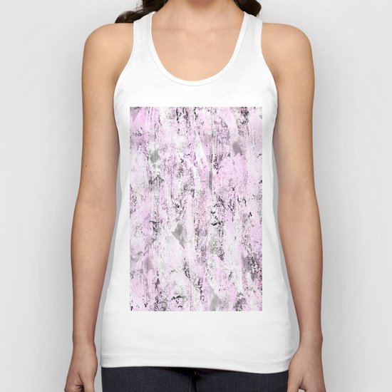 Pink and Grey Abstract Unisex Tank Top