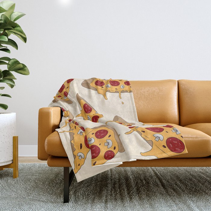 Pizza slice Throw Blanket