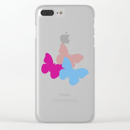 Butterflies Clear iPhone Case
