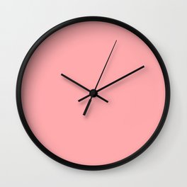 Monochrom pink 255-170-170 Wall Clock