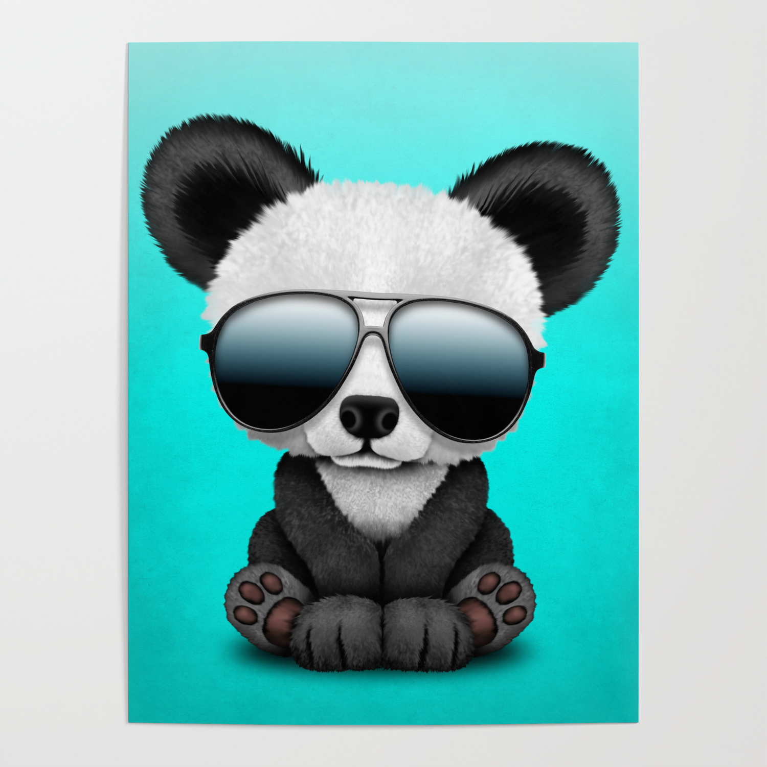 Cute Baby Panda Wearing Sunglasses Poster By Jeff Bartels Society6 Cute Baby Panda Wearing Sunglasses Poster By Jeff Bartels Society6
