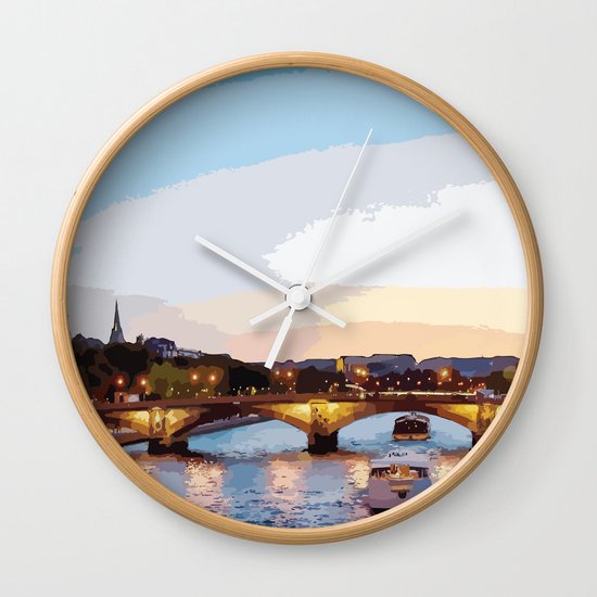The Seine River Wall Clock