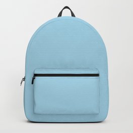 BALMY BLUE Serenity light pastel solid color  Backpack