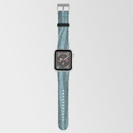 Blue Stripes Glitter Apple Watch Band