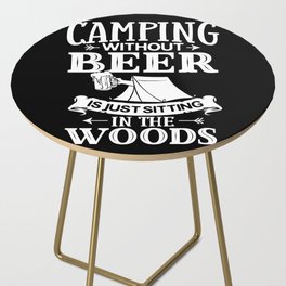 Camping Beer Drinking Beginner Camper Side Table