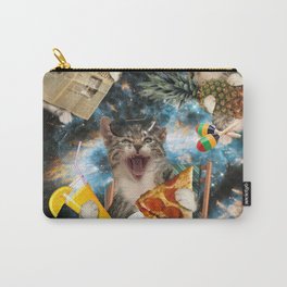 Space Galaxy Tourist Cat Beach Cats Carry-All Pouch