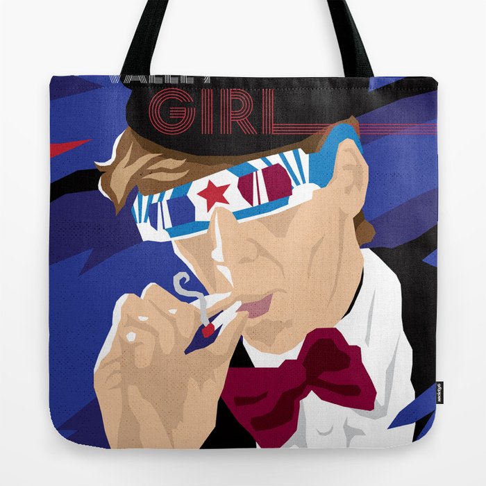 80s TEEN MOVIES VALLEY GIRL Tote Bag by David Edward Johnson