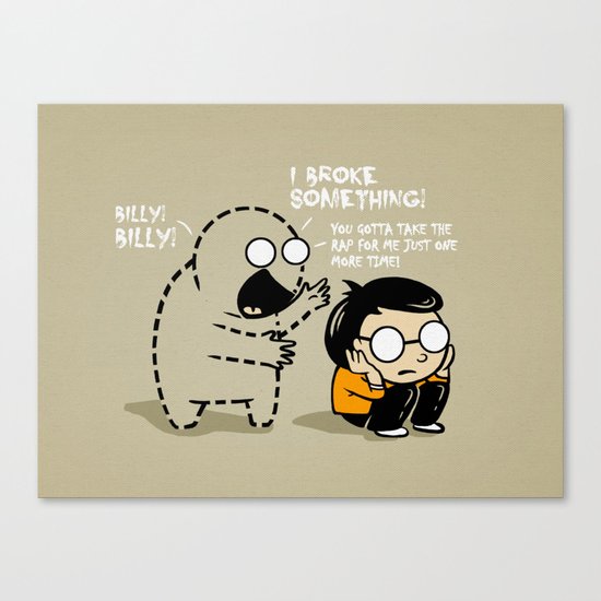 Worst Imaginary Friend Ever Canvas Print