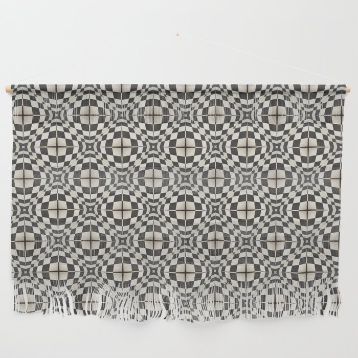 Black and White Floor Pattern Wall Hanging