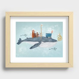 whale song Recessed Framed Print