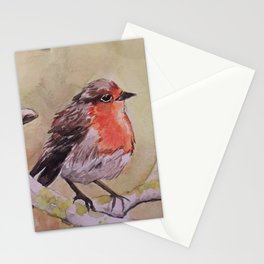 Robin in Spring Stationery Card