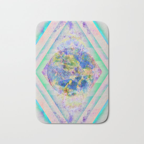 90 Degree Quantum Parallelogram Bath Mat