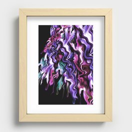 thick paint abstract Recessed Framed Print