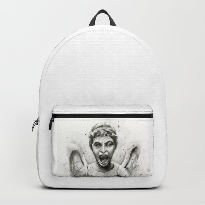 Weeping Angel Watercolor Backpack