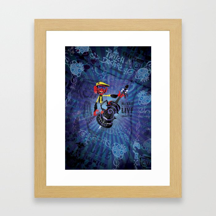 Münxis - Bass. The Twitch Doctors. Framed Art Print