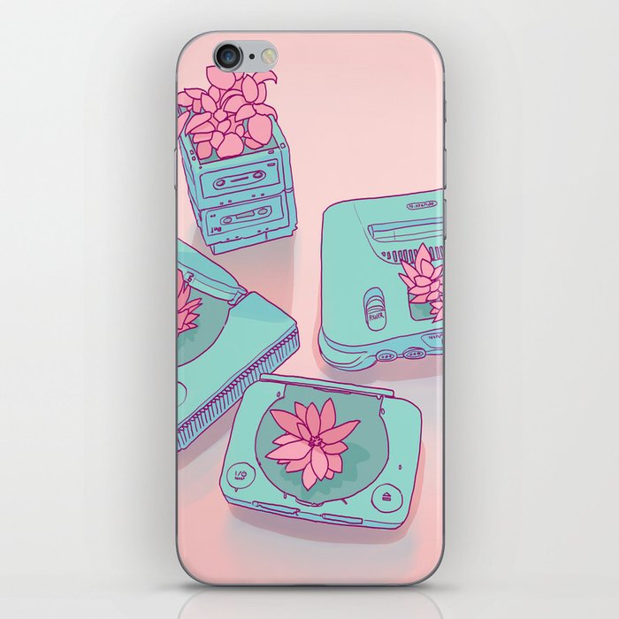 Flowers & Consoles iPhone Skin