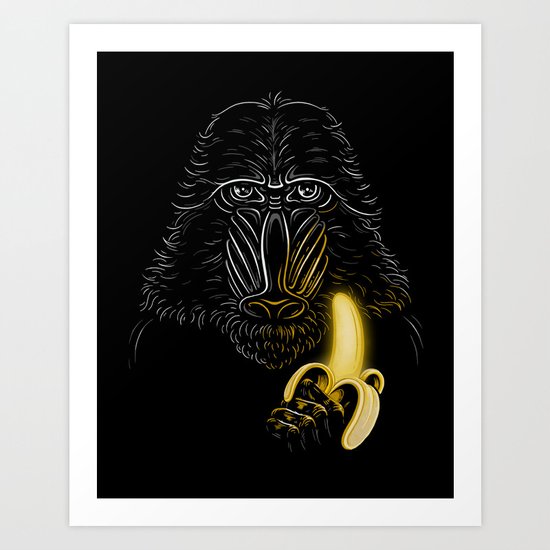 Darth Mandrill Art Print