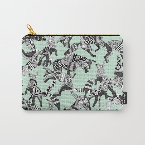 woodland fox party mint Carry-All Pouch