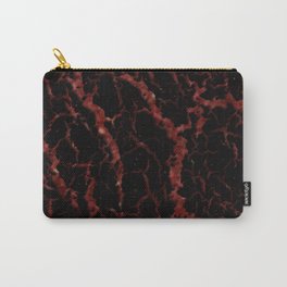 Cracked Space Lava - Glitter Red Carry-All Pouch