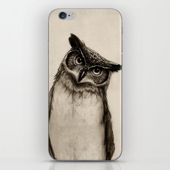 Owl Sketch iPhone & iPod Skin
