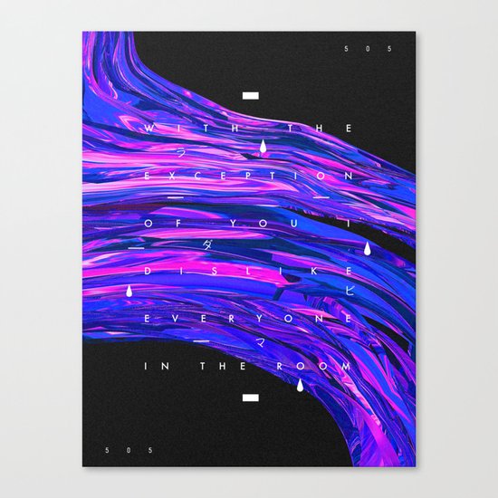 EXCEPTION Canvas Print