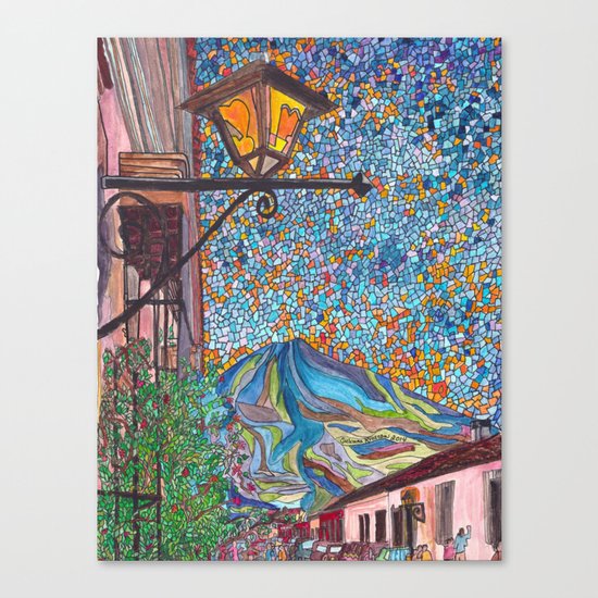 A Lamp in Antigua Canvas Print