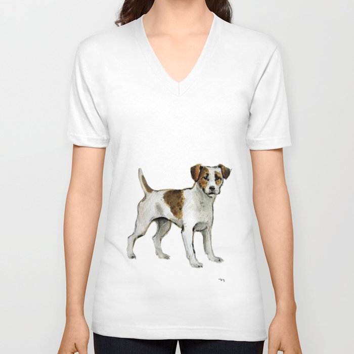 Jack Russell Terrier V Neck by |