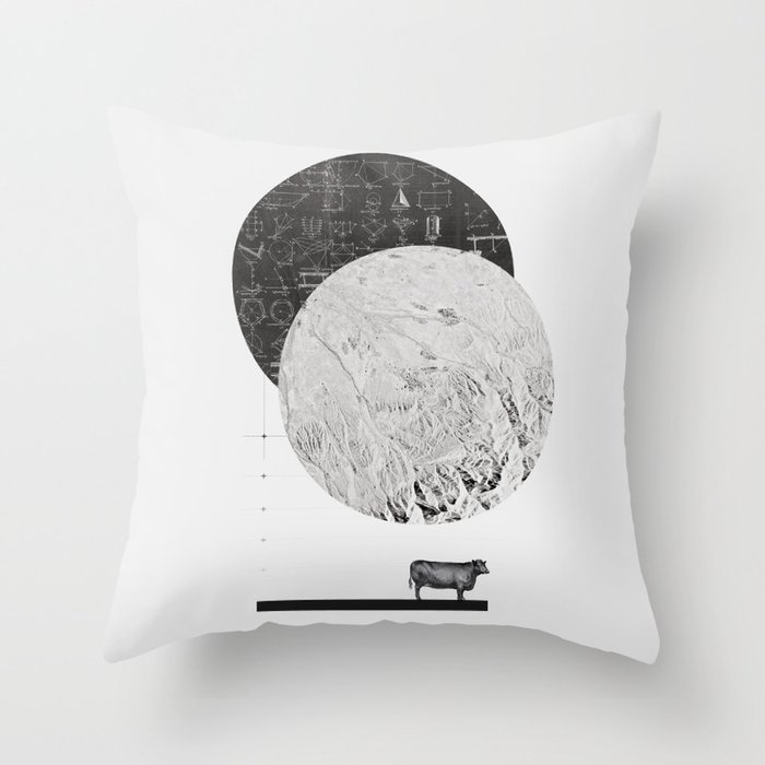 Calculating a Jump over the Moon Throw Pillow