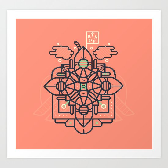 Vapor Art Print