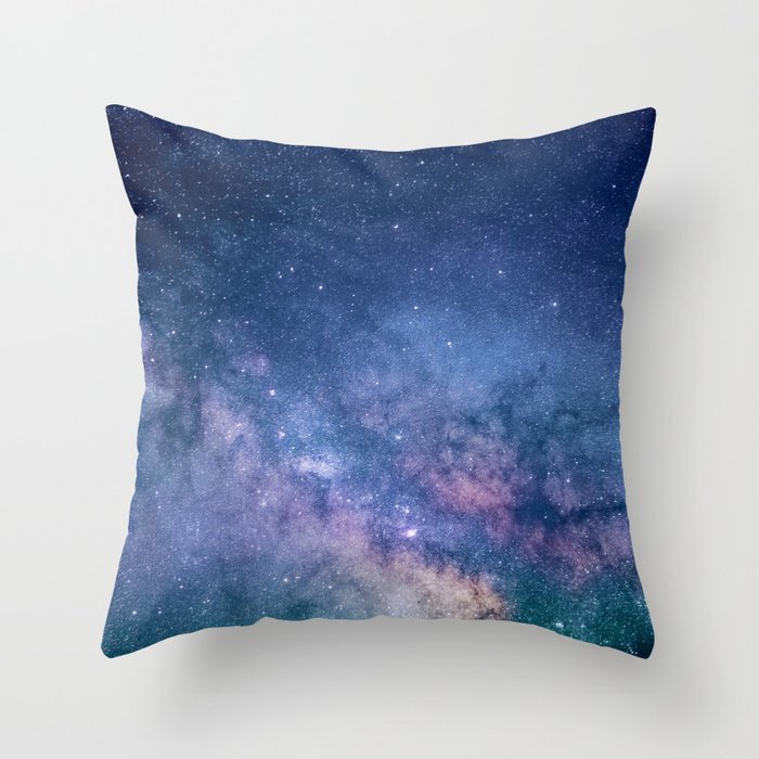 Milky Way Stars (Starry Night Sky) Throw Pillow