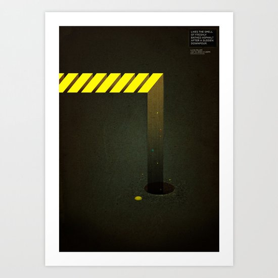 Asphalt: Facebook Shapes & Statuses Art Print