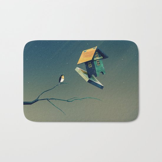 Flying Bird...house Bath Mat