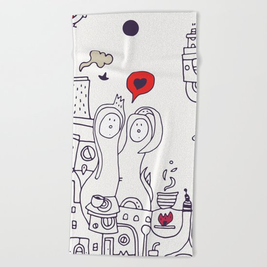 Time for Love Beach Towel