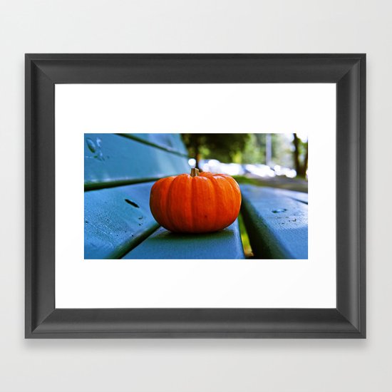 Park pumpkin Framed Art Print