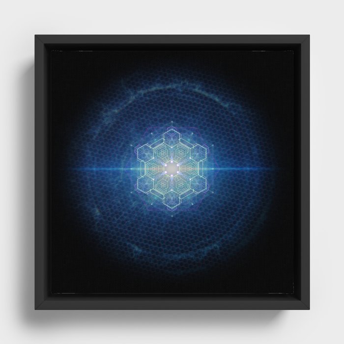 Sacred Geometry Framed Canvas