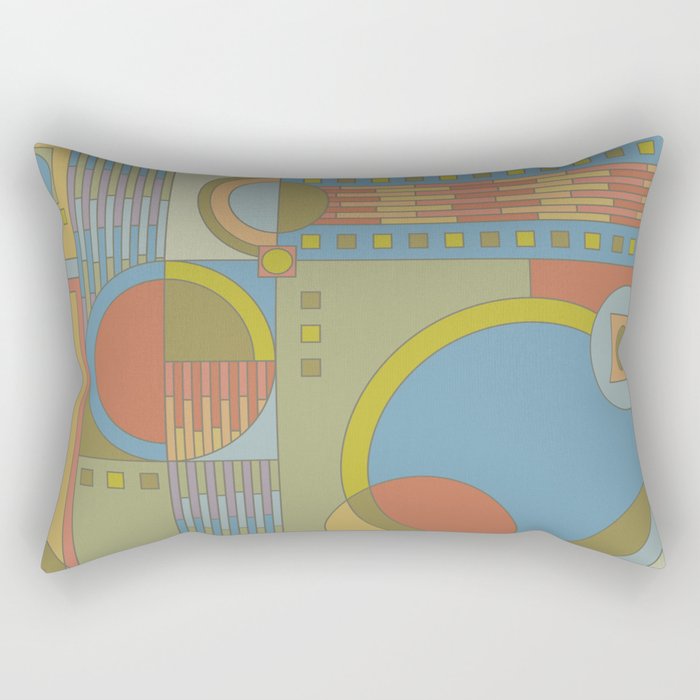 art and crafts circles Rectangular Pillow
